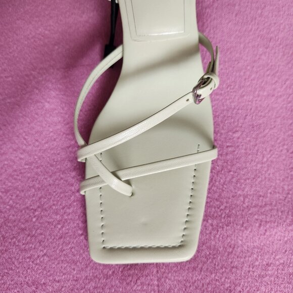 NWT Zara Strappy Heleed Leather Sandals - Picture 5 of 9